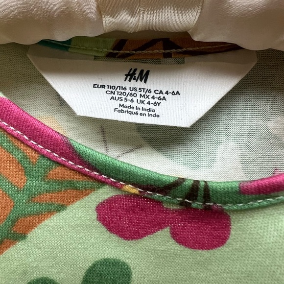 H&M Colorful Leaf and Butterfly Kids Dress - Picture 2 of 5